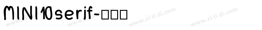 MINI serif字体转换